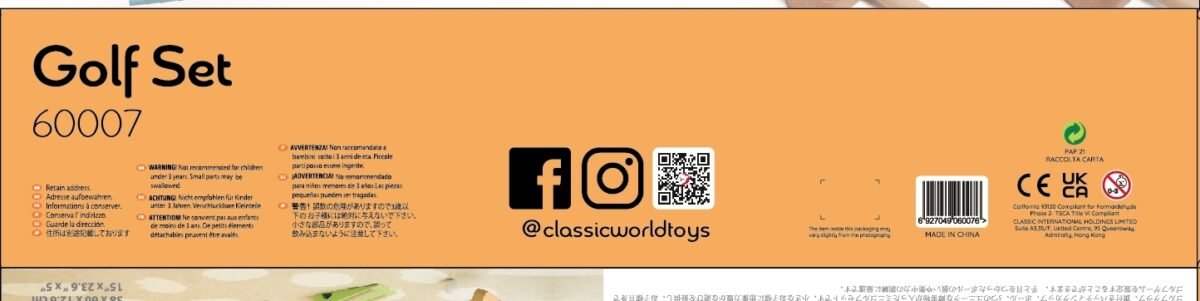 Medinis mini golfo rinkinys su įvairiomis kliūtimis – Paveikslėlis 10