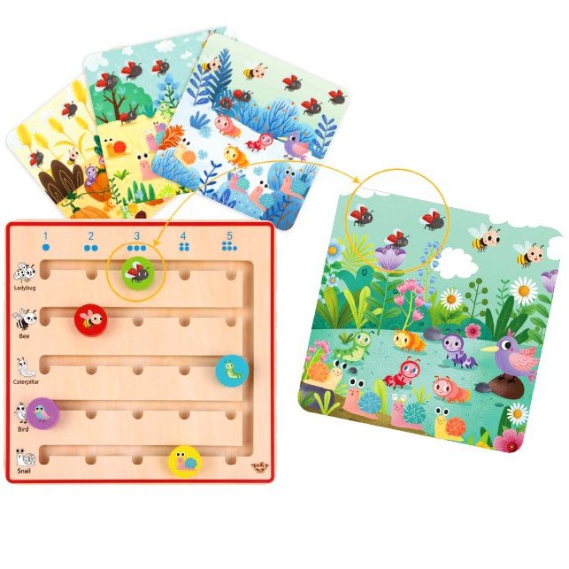 Medinis mokomasis skaičiavimo žaidimas su miško gyvūnėliais