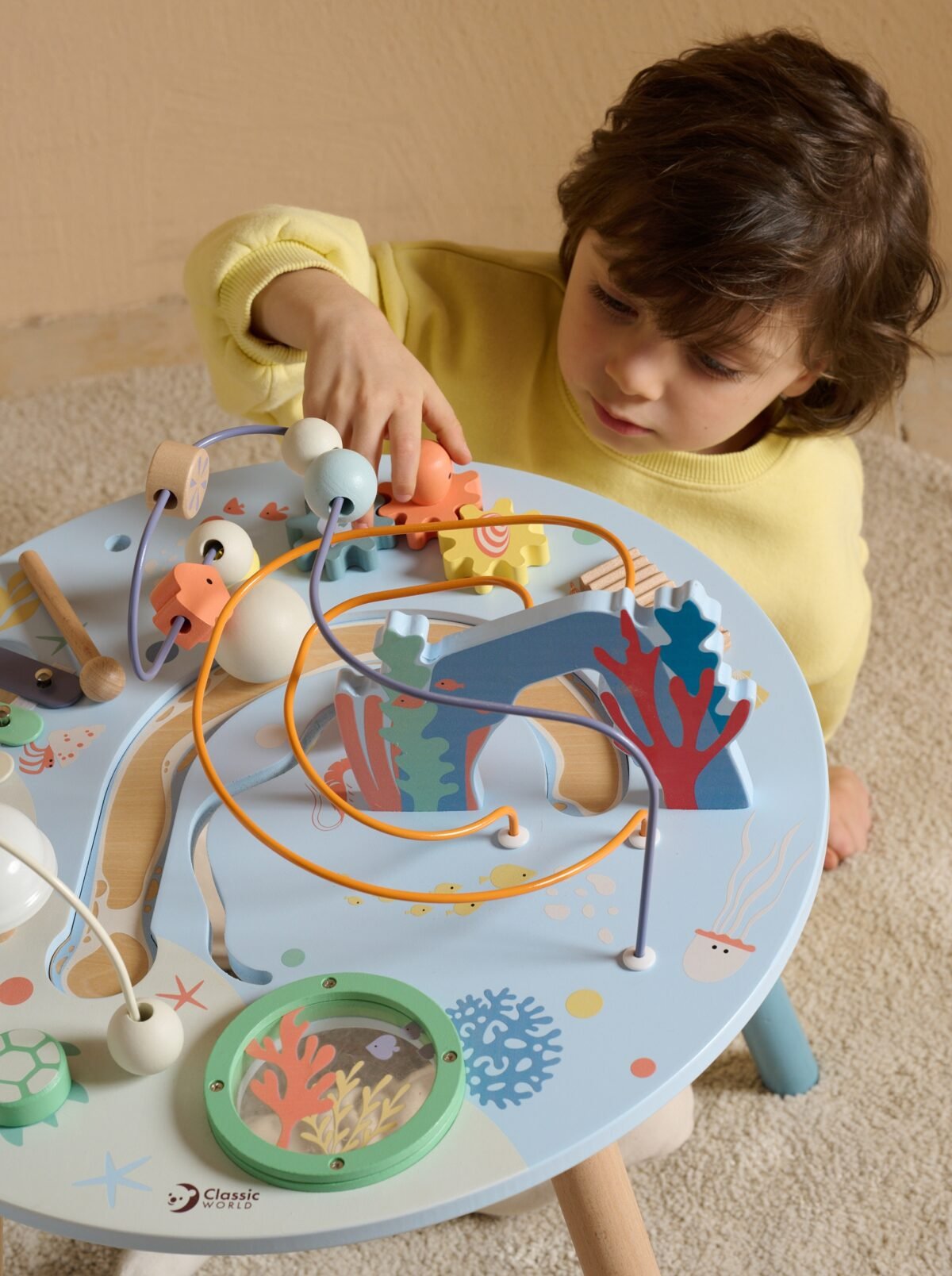 Medinis muzikinis lavinamasis veiklos staliukas jūros tematika – Paveikslėlis 3