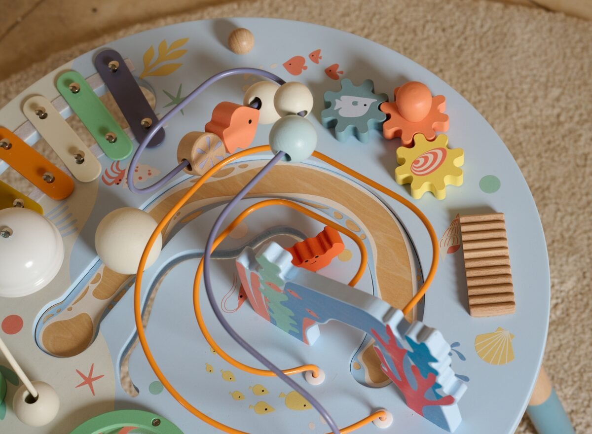 Medinis muzikinis lavinamasis veiklos staliukas jūros tematika – Paveikslėlis 7