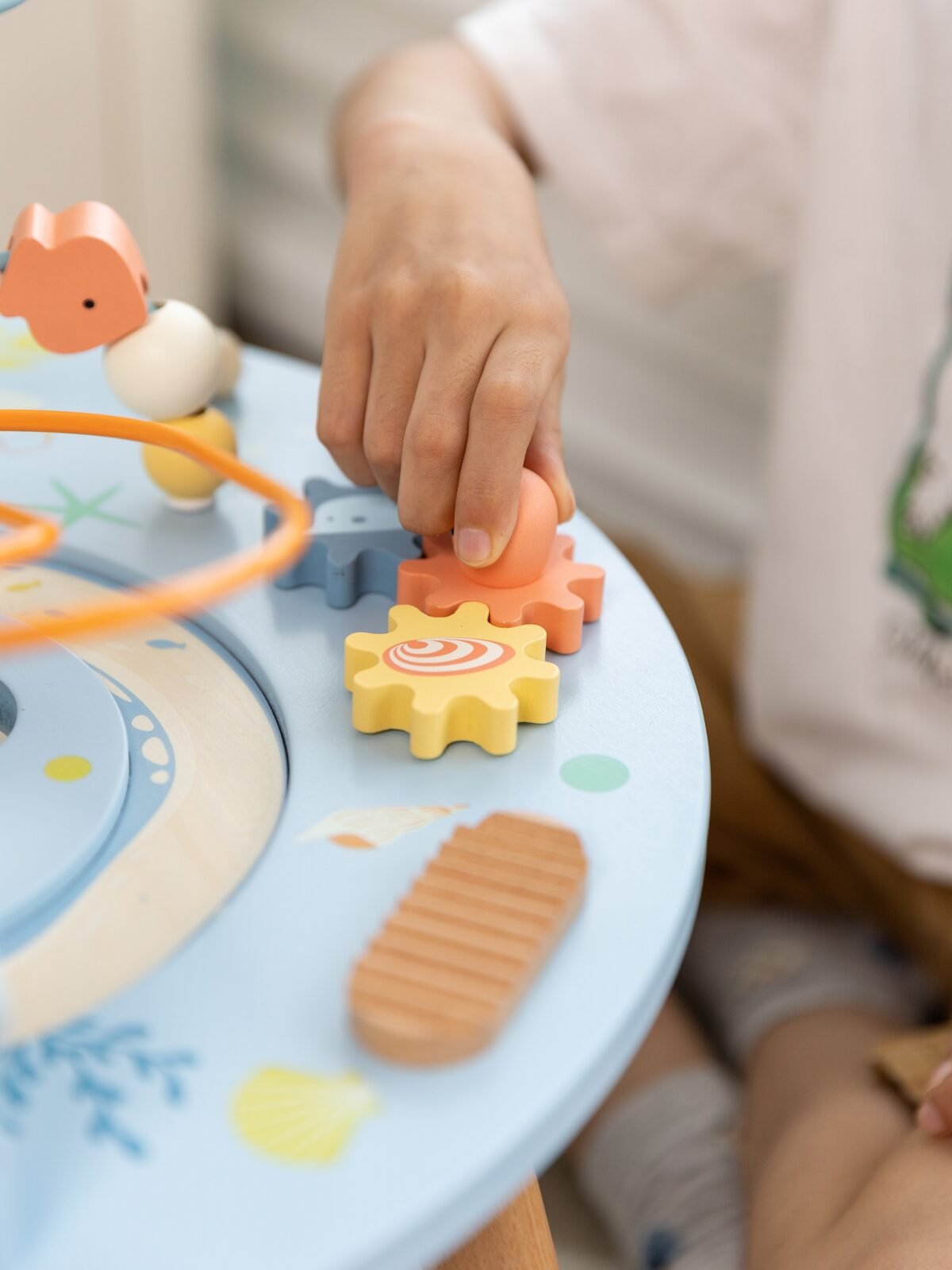 Medinis muzikinis lavinamasis veiklos staliukas jūros tematika – Paveikslėlis 10