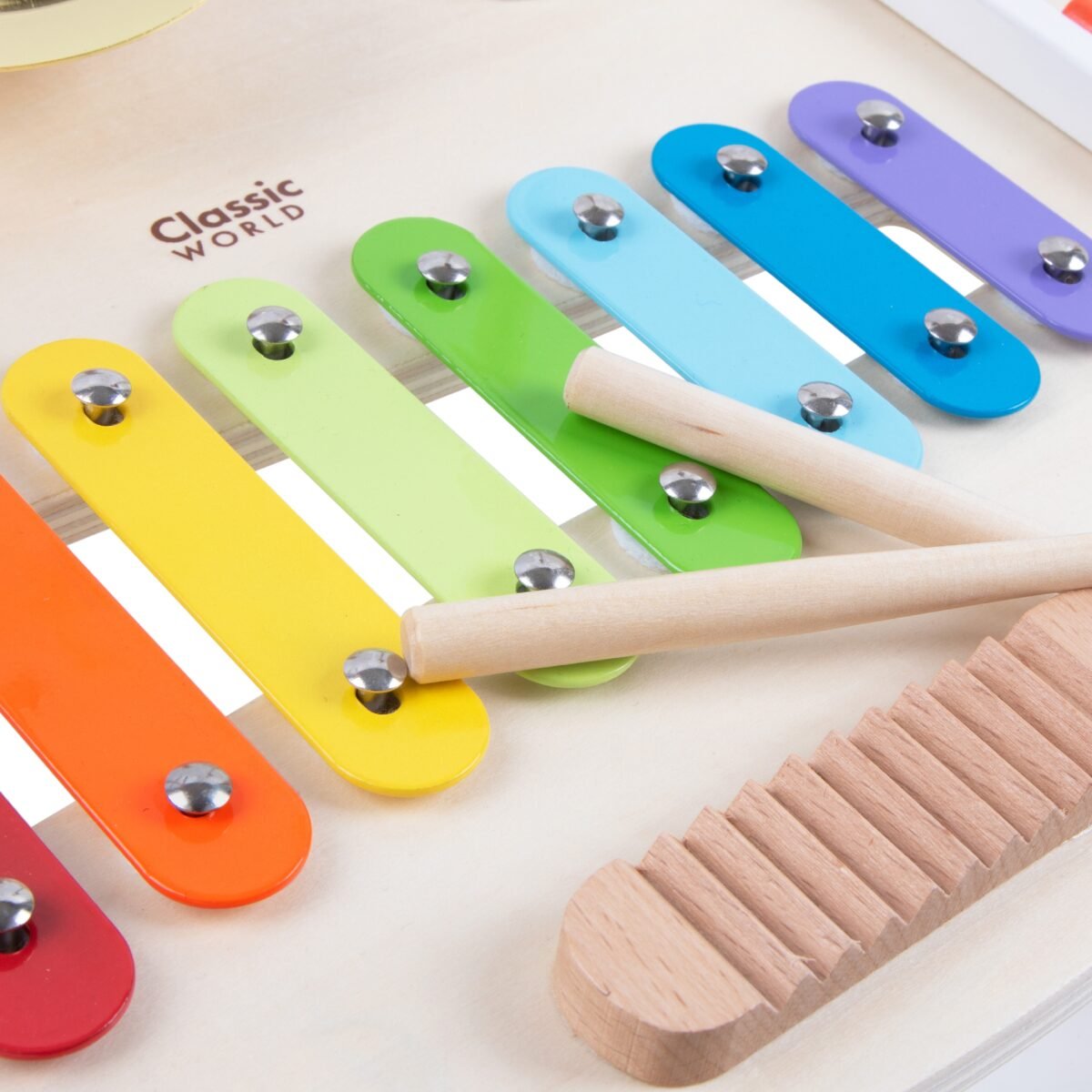 Medinis muzikos instrumentų rinkinys vaikams (9 dalių) – Paveikslėlis 5