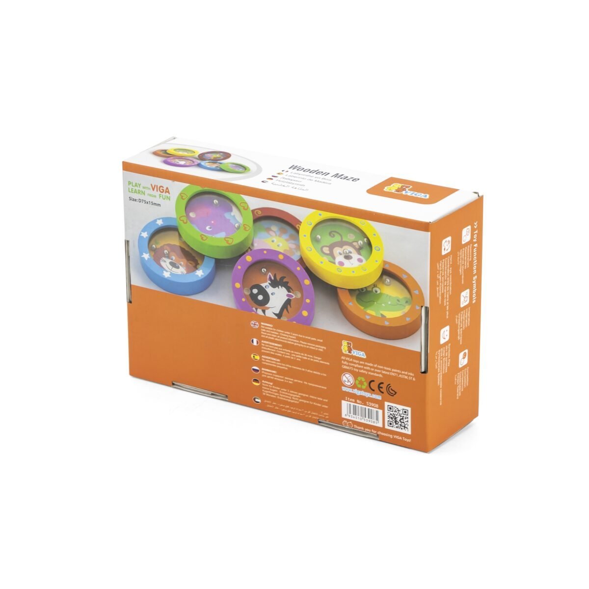 Medinis rutuliukų labirintas su gyvūnėlių motyvais – Paveikslėlis 6