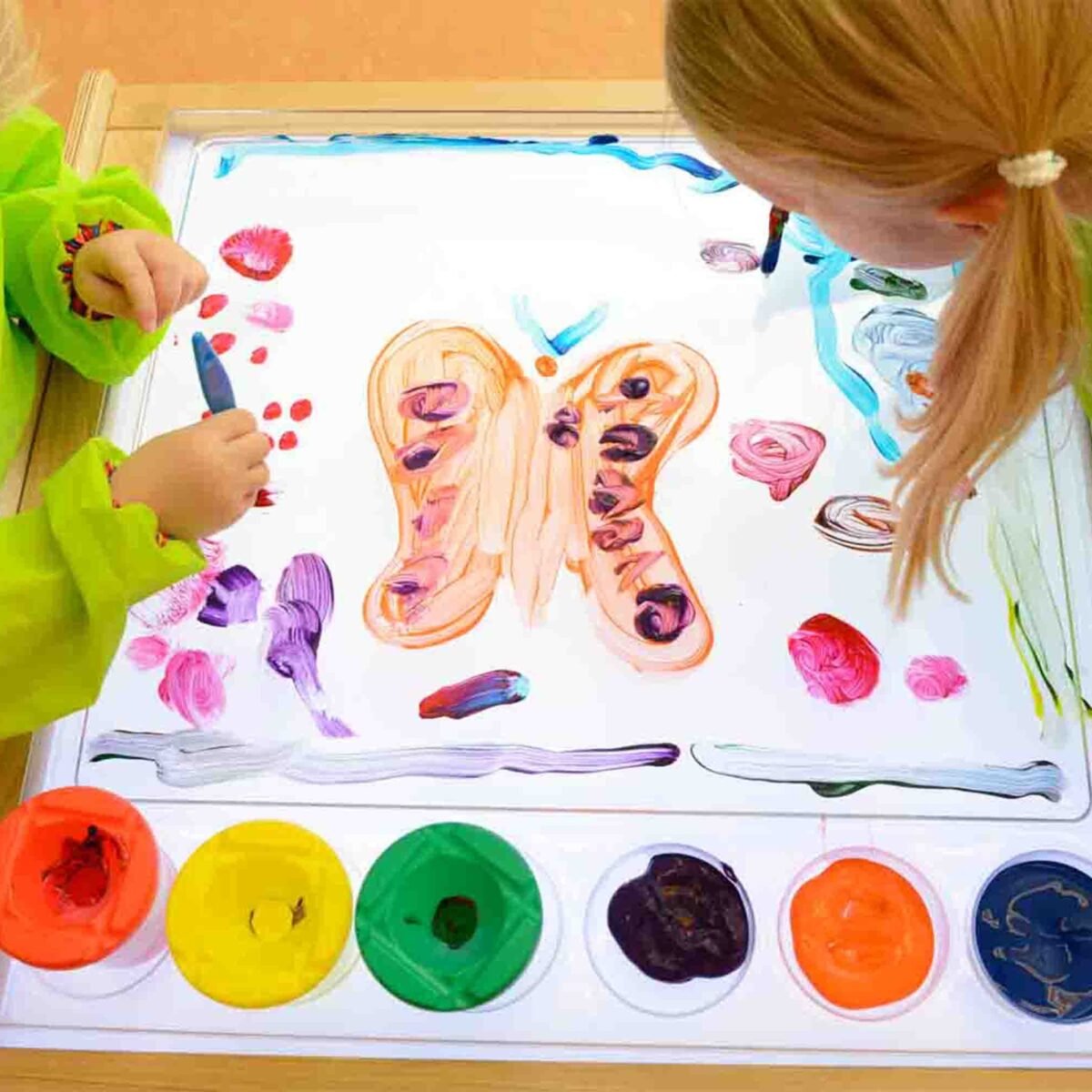 Medinis sensorinis šviesos stalas su skaidriu piešimo padėklu – Paveikslėlis 5