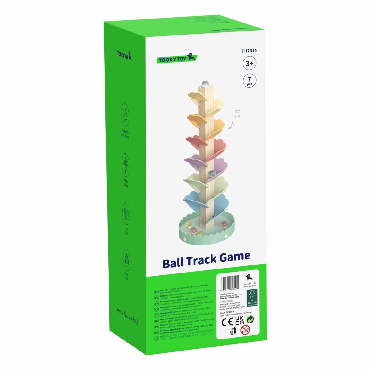 Medinis spiralinis rutuliukų bokštas su garsais – Paveikslėlis 15