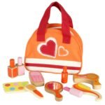 Medinis lėlių maitinimo rinkinys užsegamame krepšelyje – Paveikslėlis 7