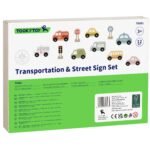 Medinis transporto priemonių ir kelio ženklų rinkinys medinėje dėžutėje – Paveikslėlis 15