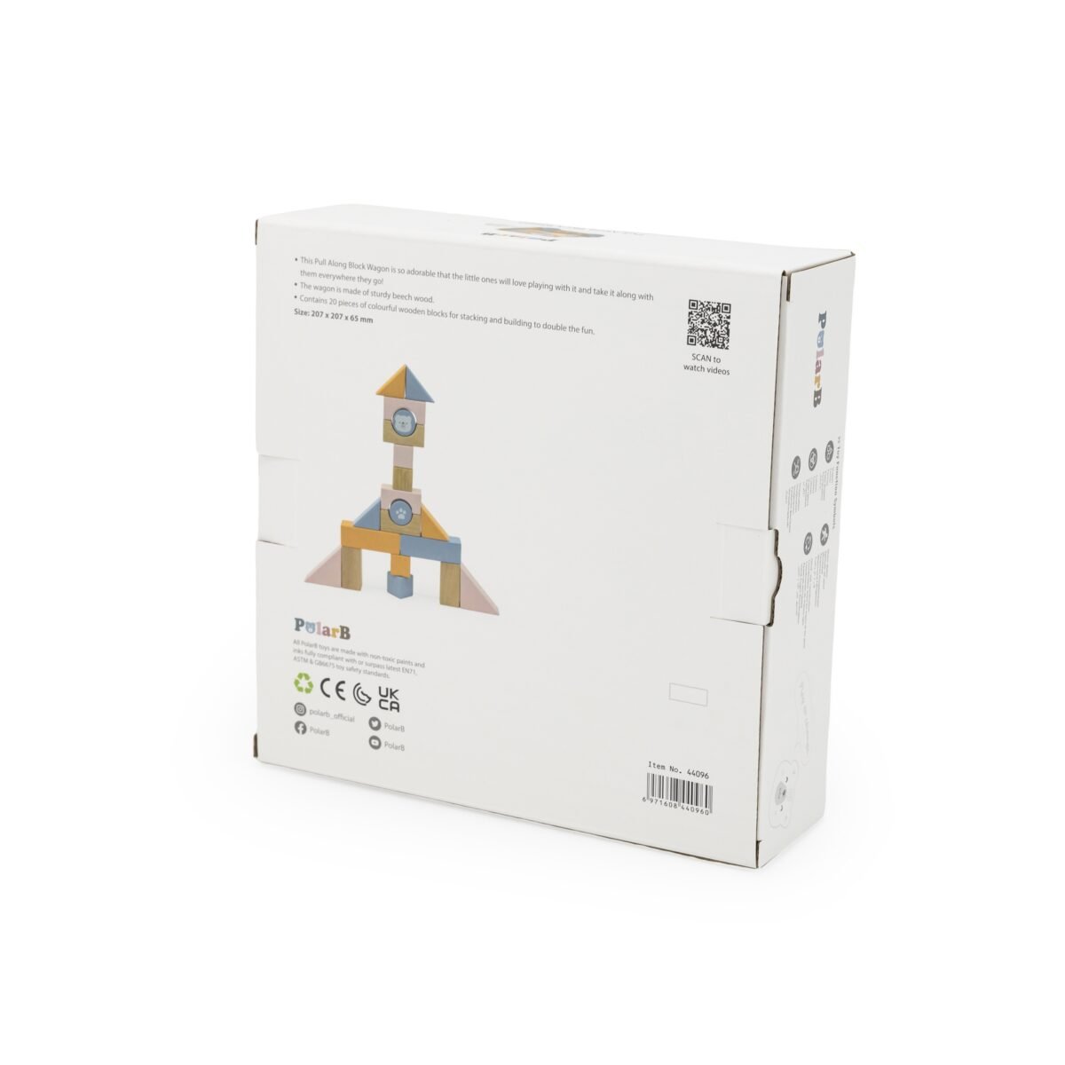 Medinis traukiamas vežimėlis su 20 kaladėlių – Paveikslėlis 13