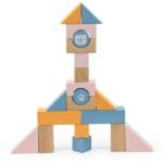 Medinis traukiamas vežimėlis su 20 kaladėlių – Paveikslėlis 3