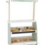 Medinis turgelio prekystalis su maisto prekių rinkiniu