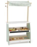 Medinis turgelio prekystalis su maisto prekių rinkiniu