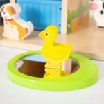Medinis ūkio rinkinys su nameliu, traktoriumi ir gyvūnais