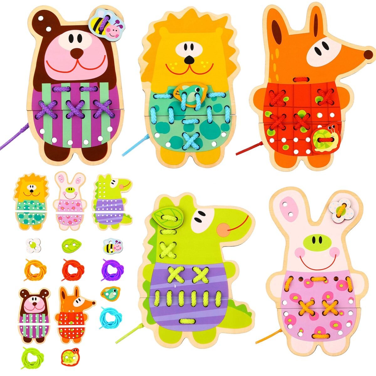 Medinis varstymo rinkinys su penkiais gyvūnėliais – Paveikslėlis 11