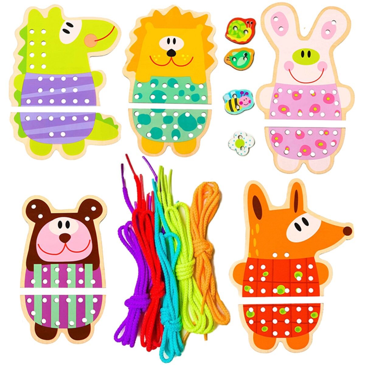 Medinis varstymo rinkinys su penkiais gyvūnėliais – Paveikslėlis 13