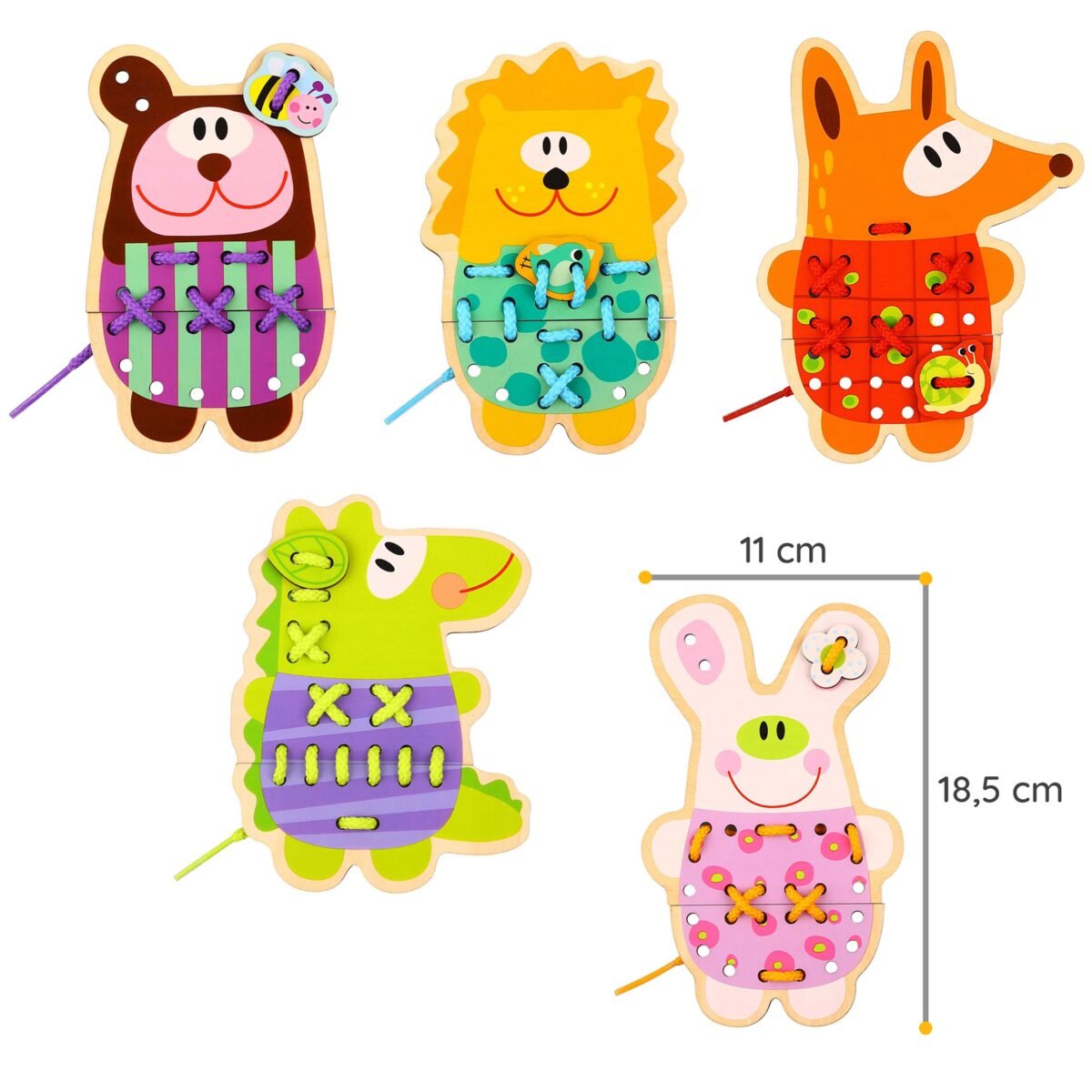 Medinis varstymo rinkinys su penkiais gyvūnėliais – Paveikslėlis 14