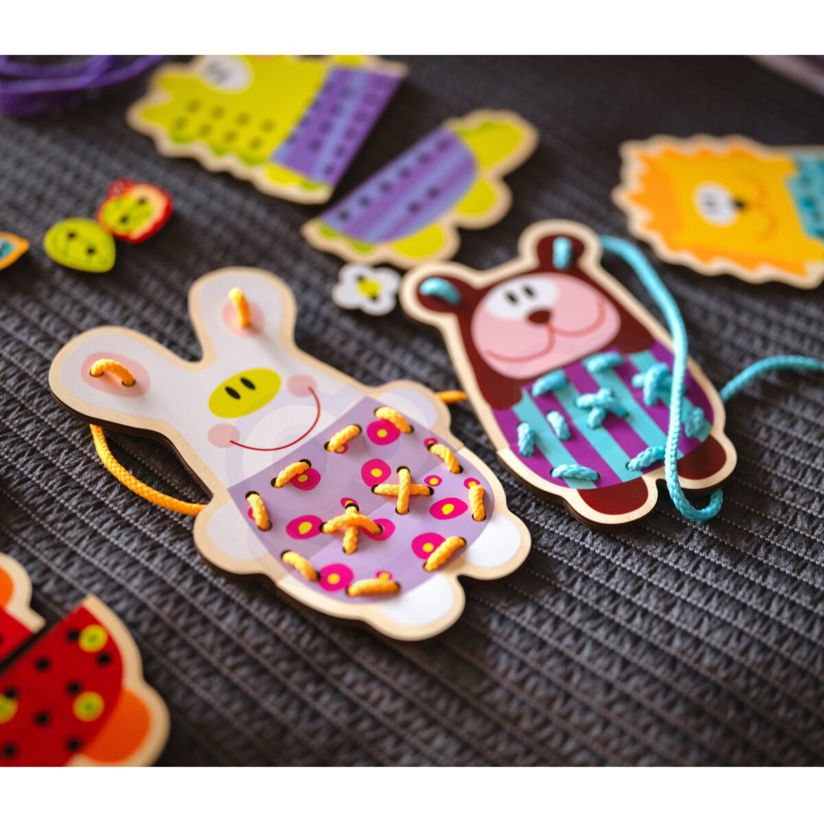 Medinis varstymo rinkinys su penkiais gyvūnėliais – Paveikslėlis 6