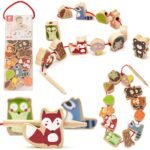 Medinis vėrimo rinkinys miško gyvūnėliai