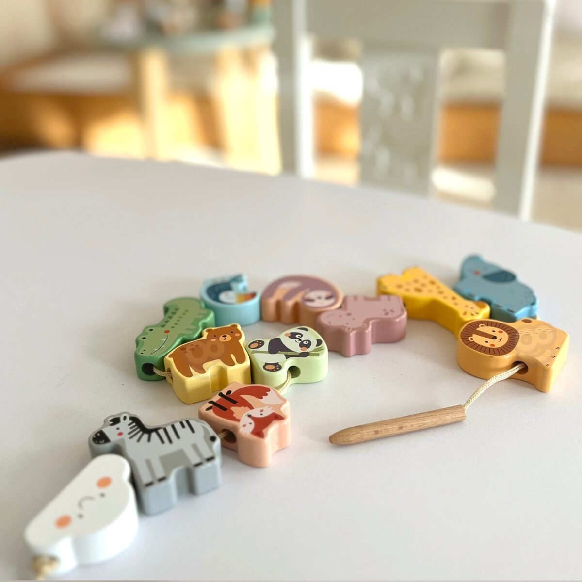 Medinis vėrimo žaidimas su zoologijos sodo gyvūnėliais, 13 dalių – Paveikslėlis 9