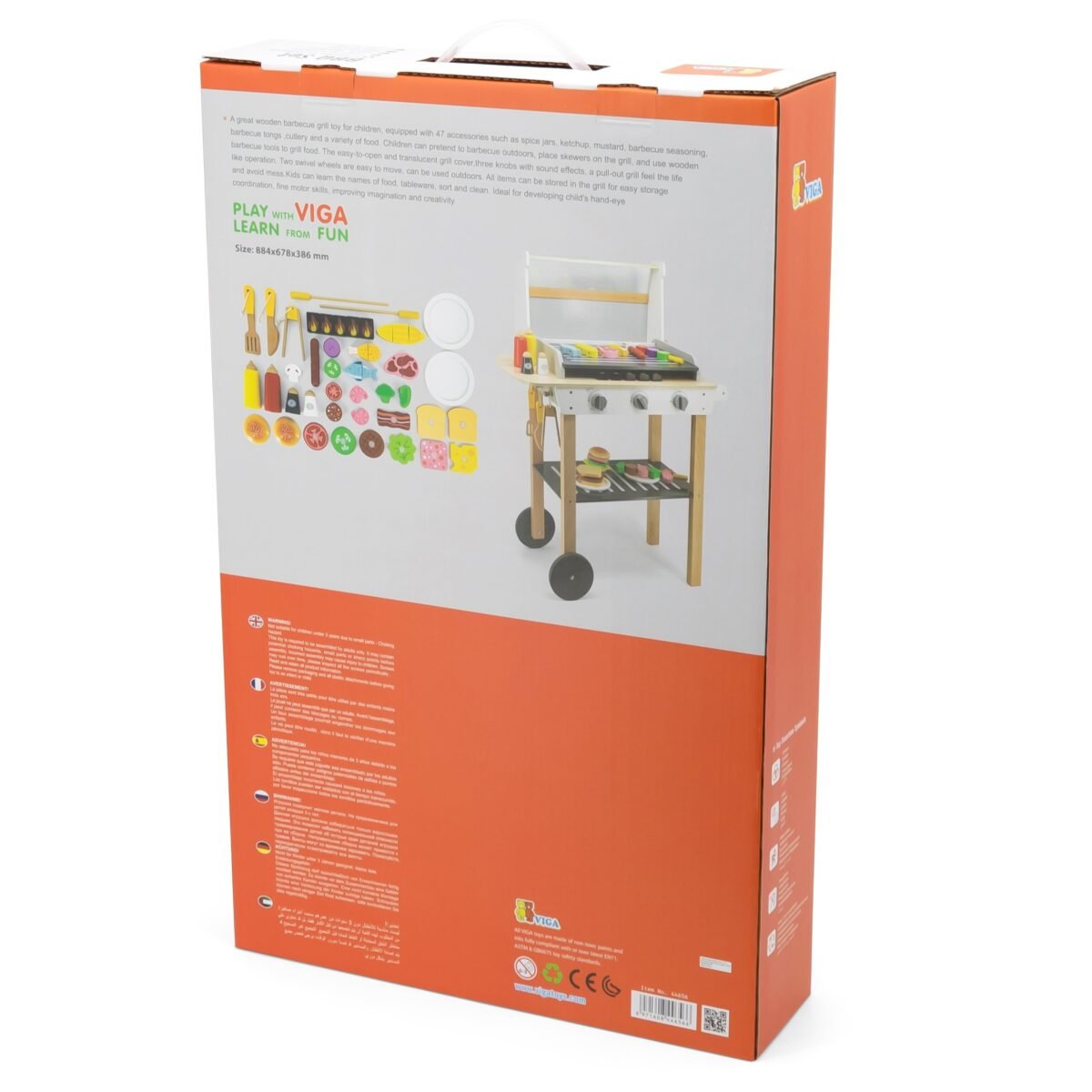 Medinis žaidimų grilis vaikams su 47 priedais – Paveikslėlis 11