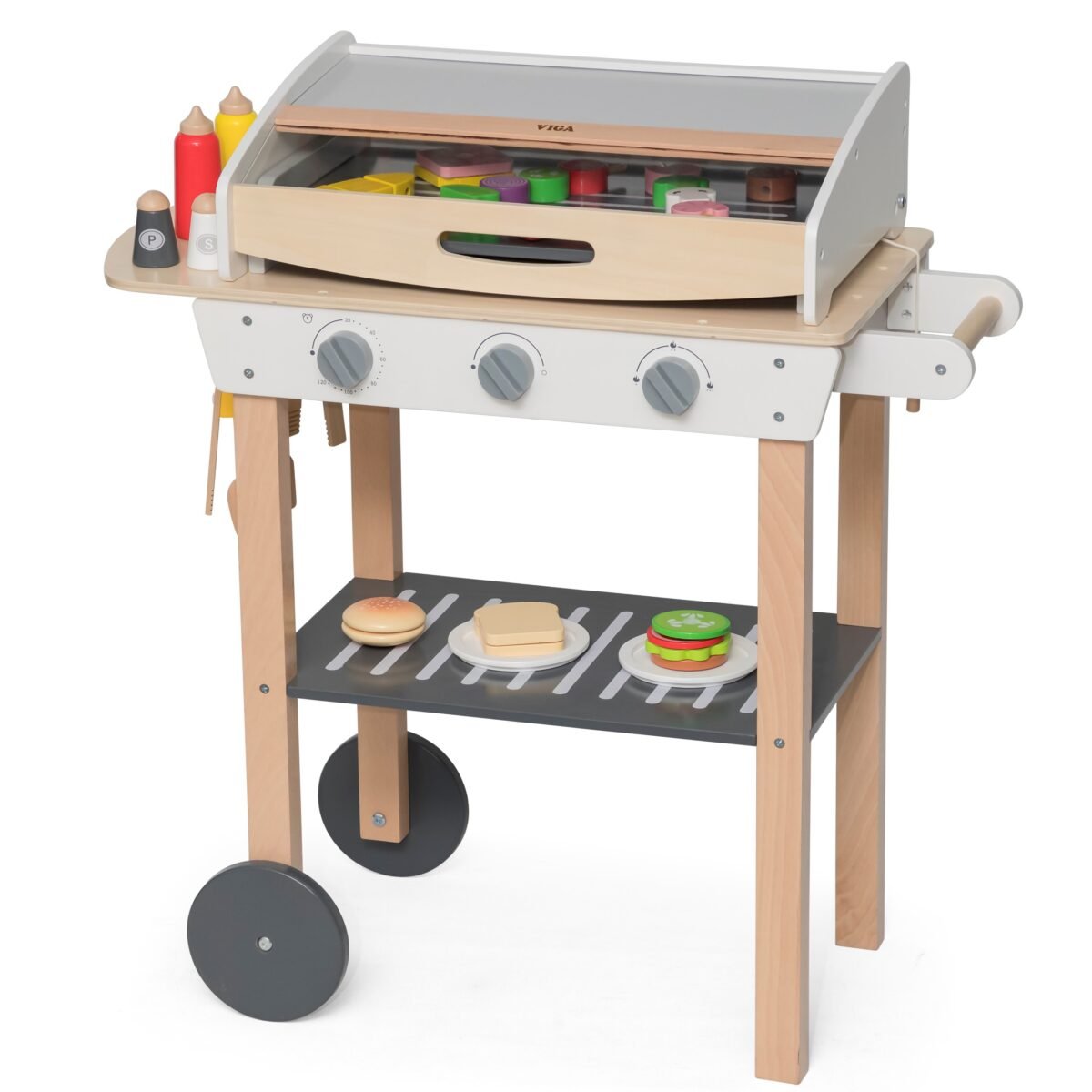 Medinis žaidimų grilis vaikams su 47 priedais – Paveikslėlis 8