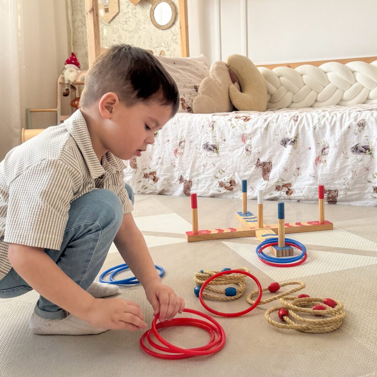 Medinis žiedų mėtymo žaidimas – Paveikslėlis 7