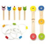 Medinis žiedų mėtymo žaidimas su gyvūnėliais – Paveikslėlis 3