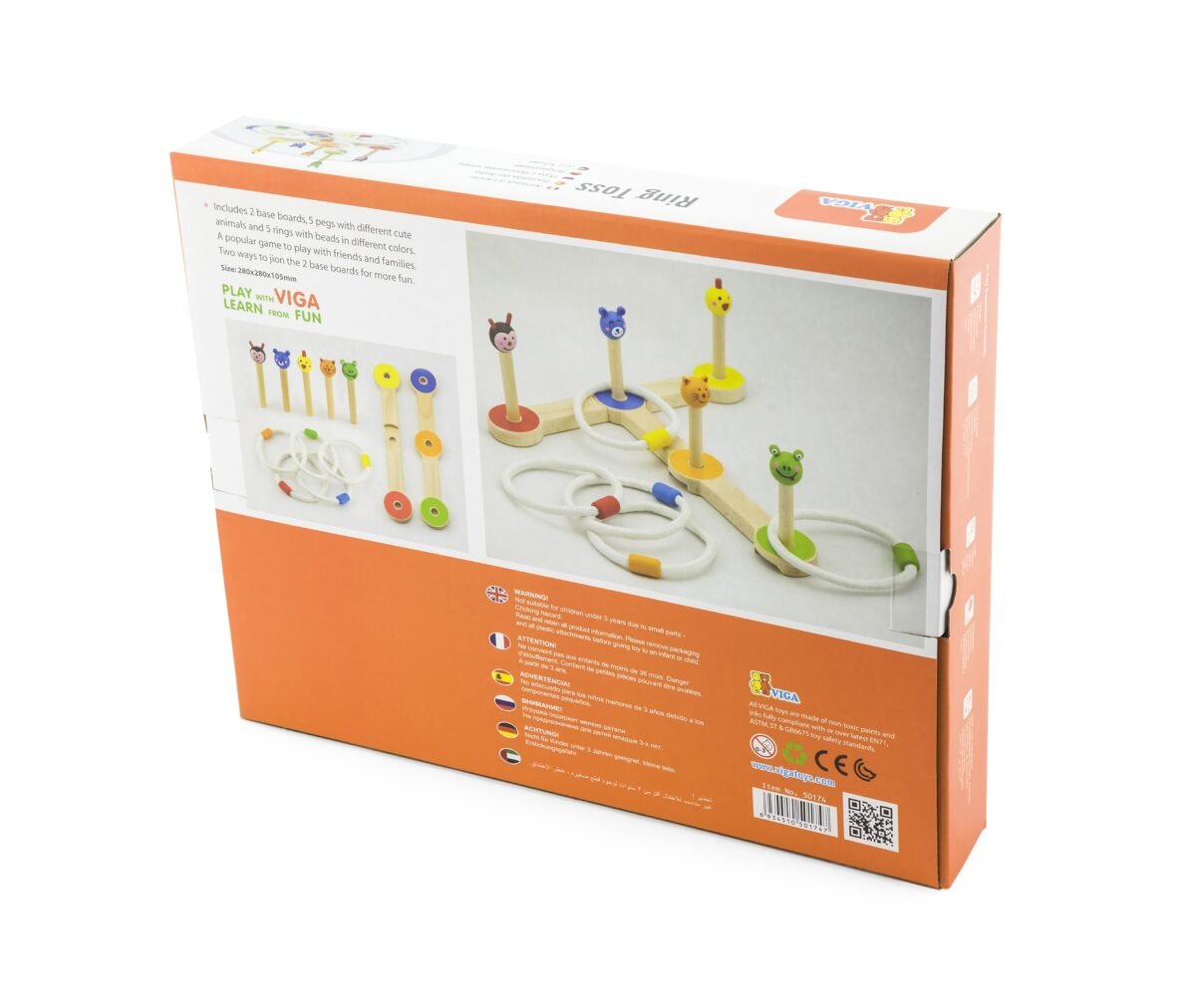 Medinis žiedų mėtymo žaidimas su gyvūnėliais – Paveikslėlis 6