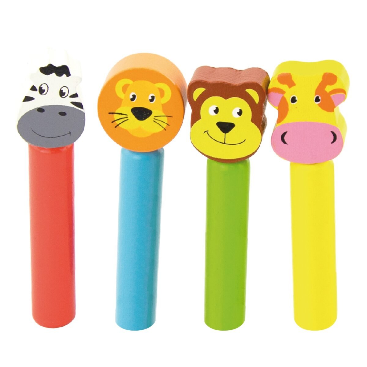 Medinių pašokančių safario gyvūnėlių rinkinys – Paveikslėlis 5