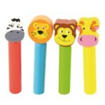 Medinių pašokančių safario gyvūnėlių rinkinys – Paveikslėlis 5