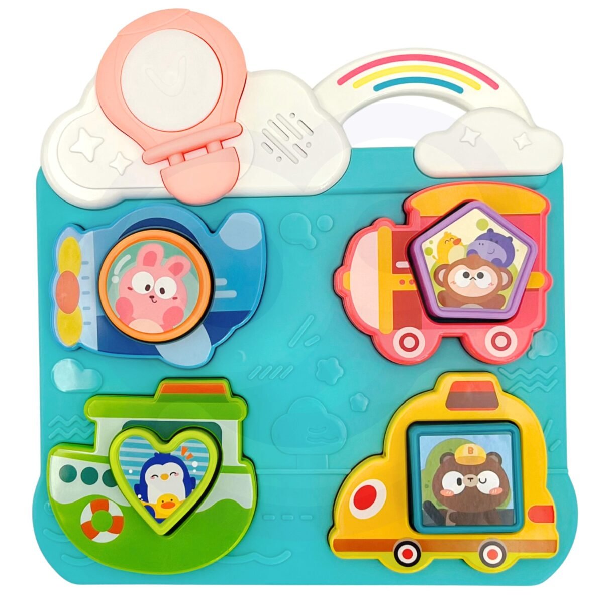 Interaktyvi dėlionė su transporto priemonėmis ir gyvūnėliais – Paveikslėlis 7