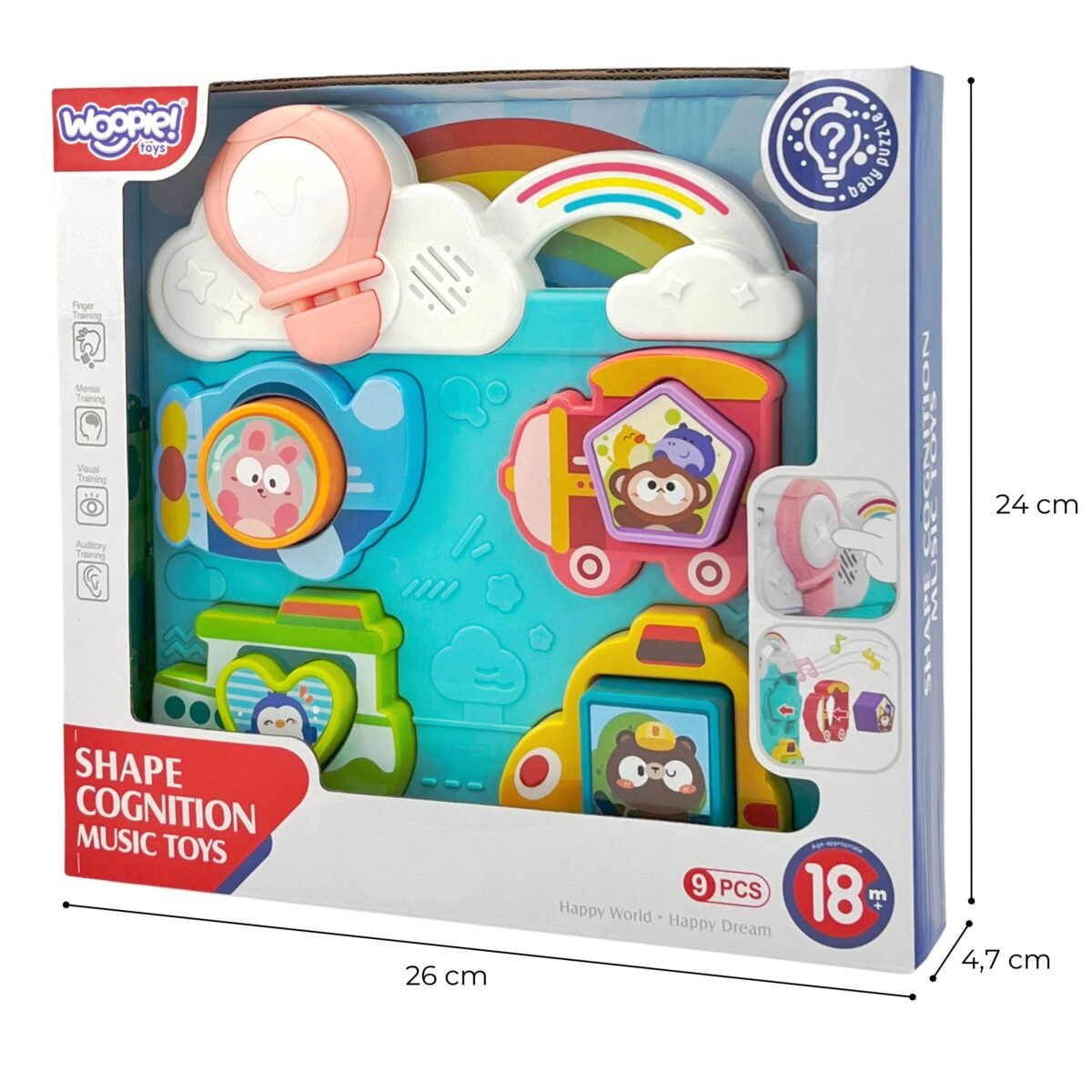 Interaktyvi dėlionė su transporto priemonėmis ir gyvūnėliais – Paveikslėlis 8