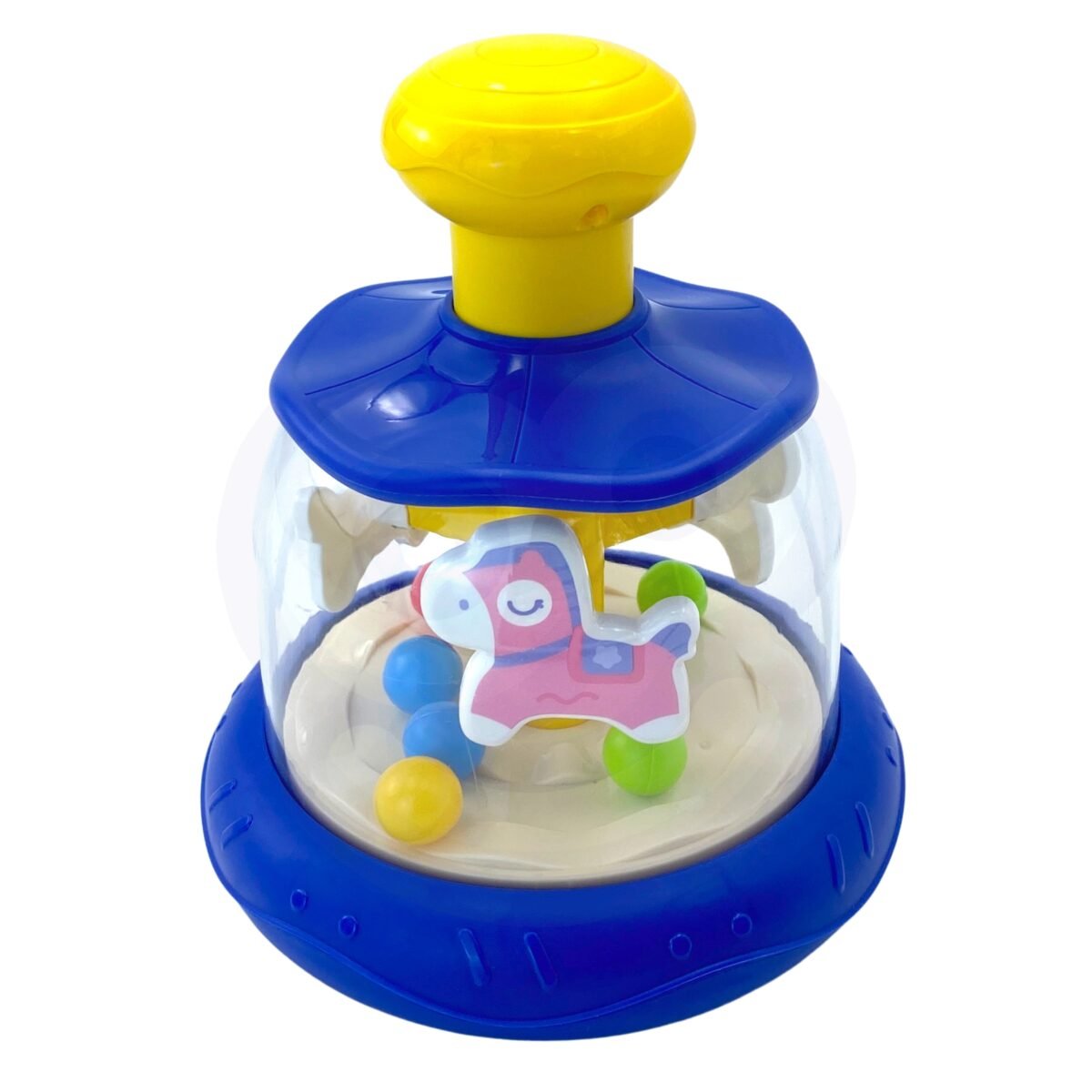 Vaikiška karuselė su besisukančiais arkliukais ir kamuoliukais – Paveikslėlis 3