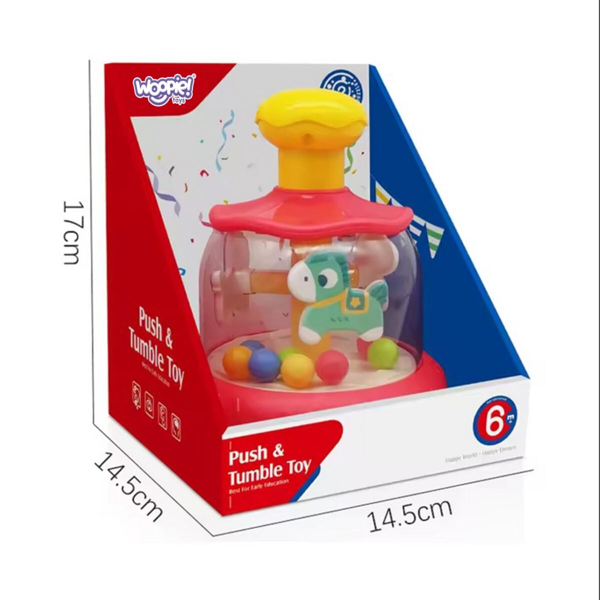 Vaikiška karuselė su besisukančiais arkliukais ir kamuoliukais – Paveikslėlis 6