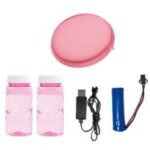 Mėlynas 91 angos muilo burbulų pistoletas su LED ir skysčiu – Paveikslėlis 3