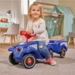 Paspiriamasis automobilis vaikui su delfino piešiniu ir garsiniu signalu