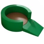 Minkštas ovalus putplasčio poilsio ir žaidimų kampelis