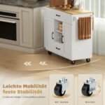 Mobili virtuvės sala su išskleidžiamu stalviršiu – Paveikslėlis 7