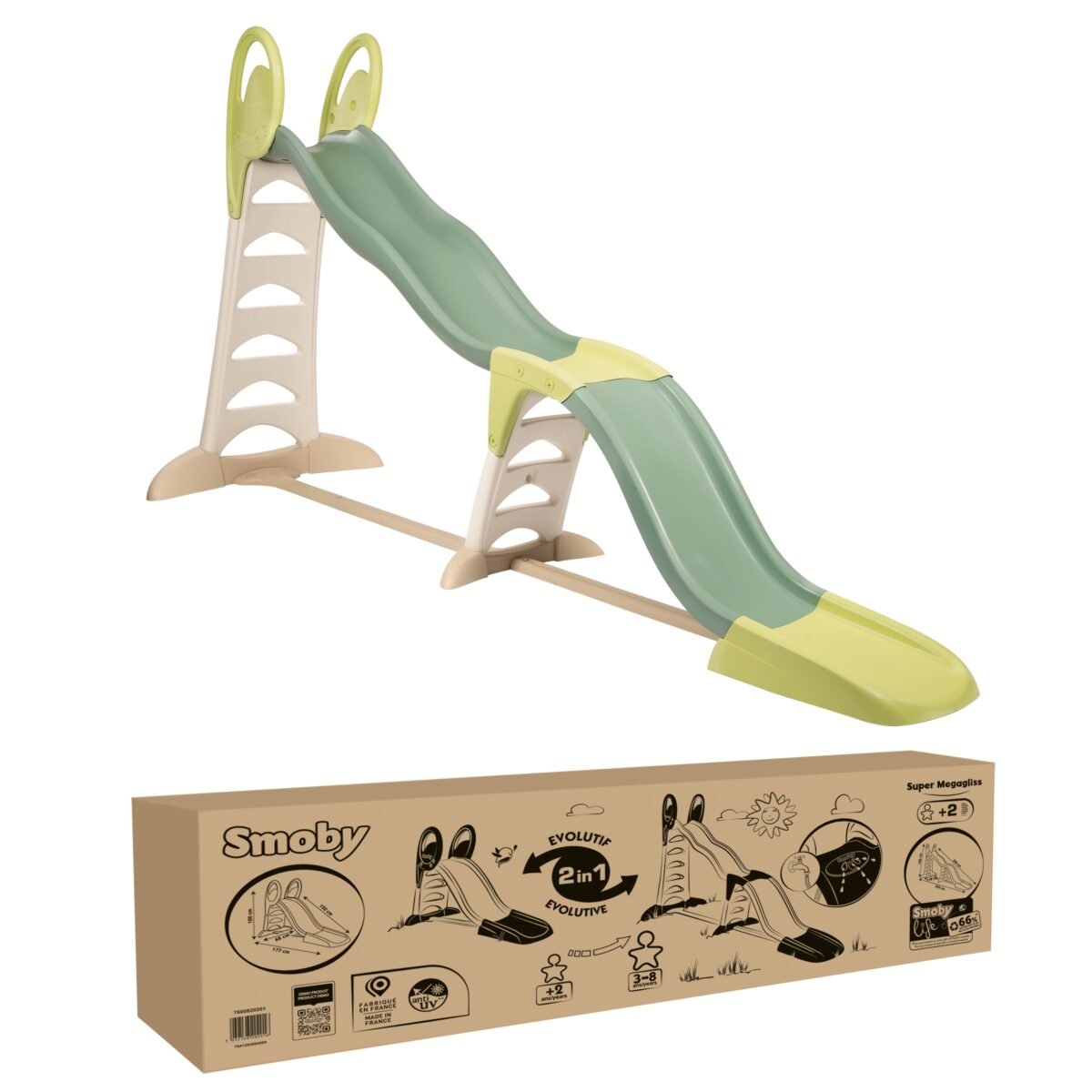 Modulinė lauko čiuožykla vaikams 2-in-1 – Paveikslėlis 7