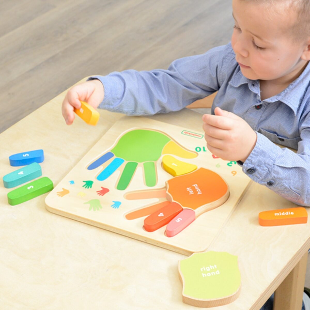 Mokomoji medinė pirštų skaičiavimo lentelė – Paveikslėlis 2