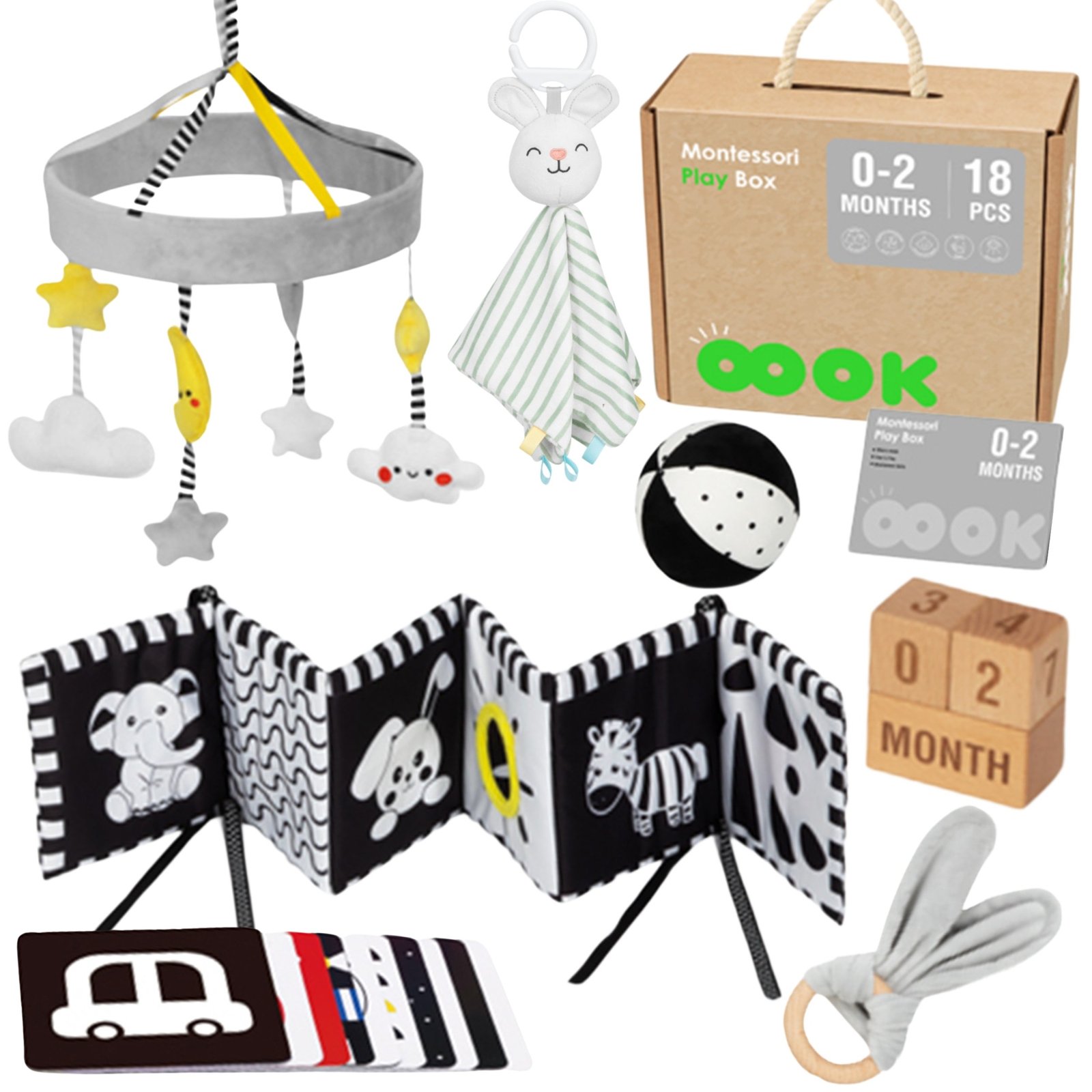 Montesori lavinamasis jutiminis rinkinys 7 viename kūdikiams 0-2 mėn. Montesori lavinamasis jutiminis rinkinys 7 viename kūdikiams 0-2 mėn.