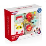 Montessori automobilis-kačiukas su 4 nuimamais lavinamaisiais elementais