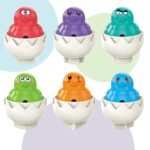 Montessori formų rūšiavimo kiaušiniai su linksmais viščiukais, 6 vnt. – Paveikslėlis 3