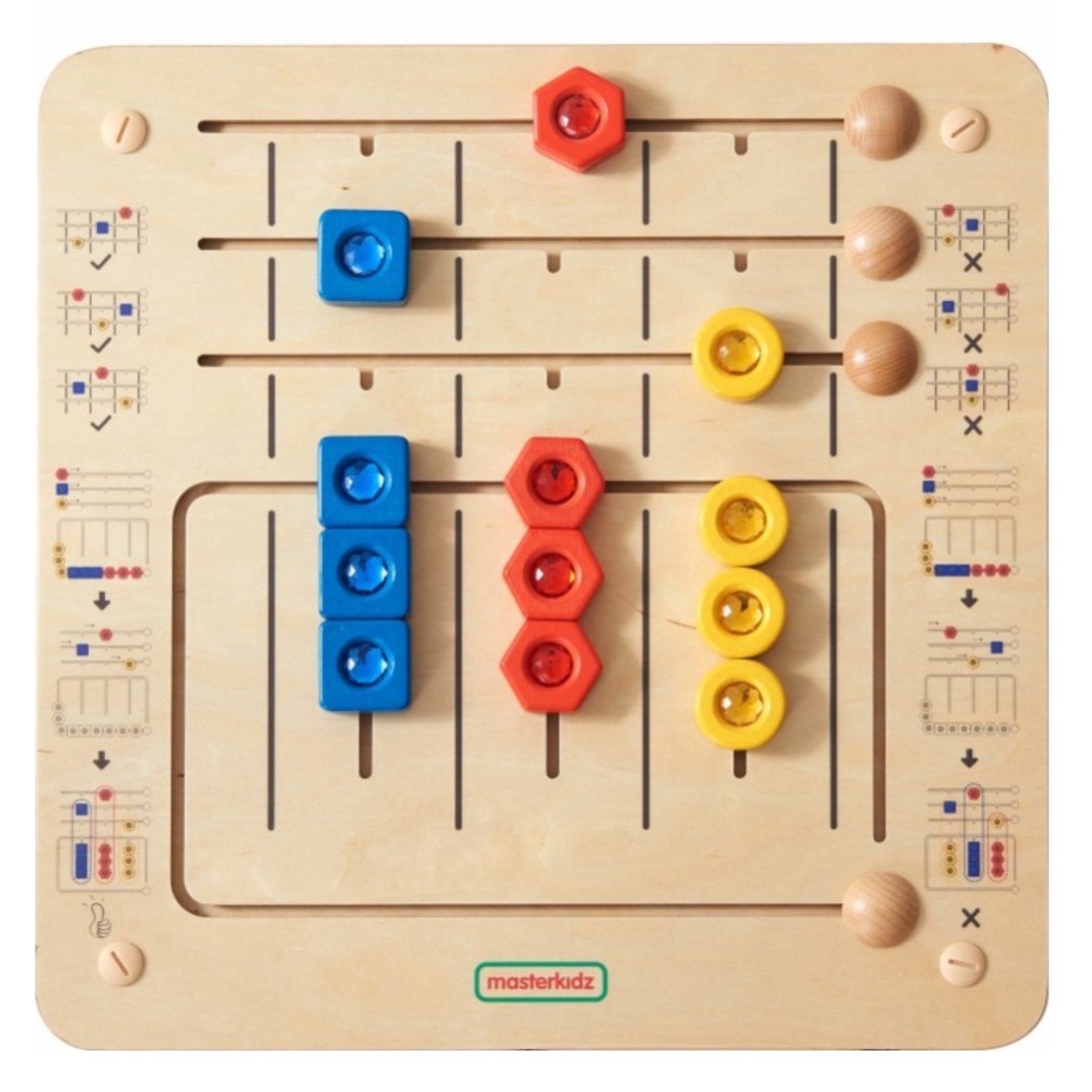 Montessori formų rūšiavimo lenta su slankiojančiomis figūromis Montessori formų rūšiavimo lenta su slankiojančiomis figūromis