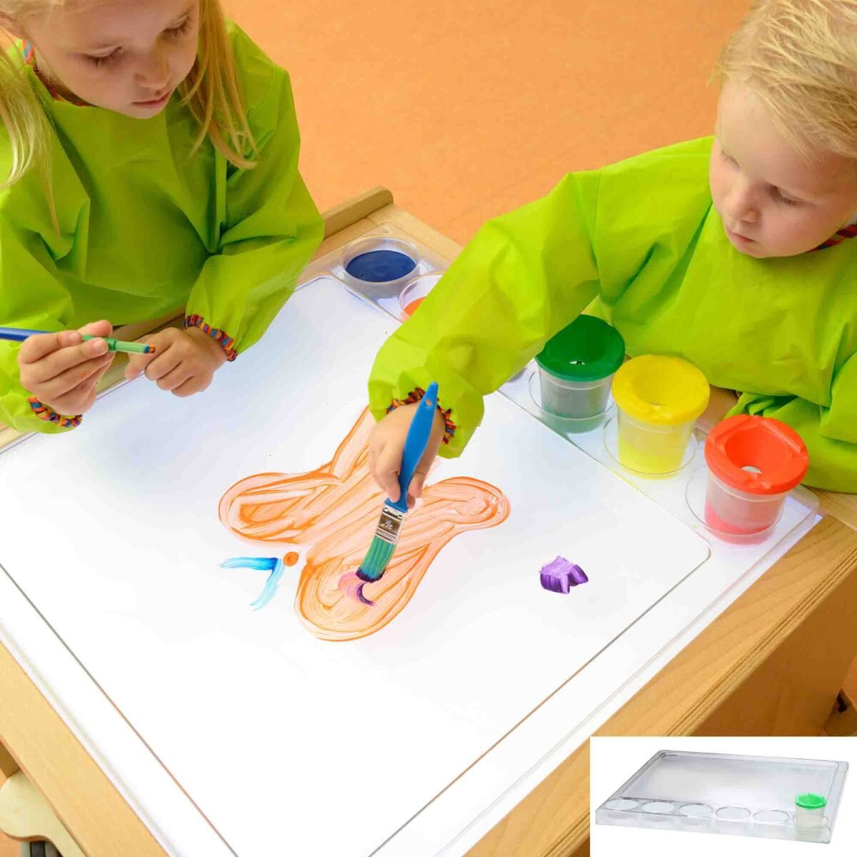 Montessori kvadratinis piešimo padėklas – Paveikslėlis 2