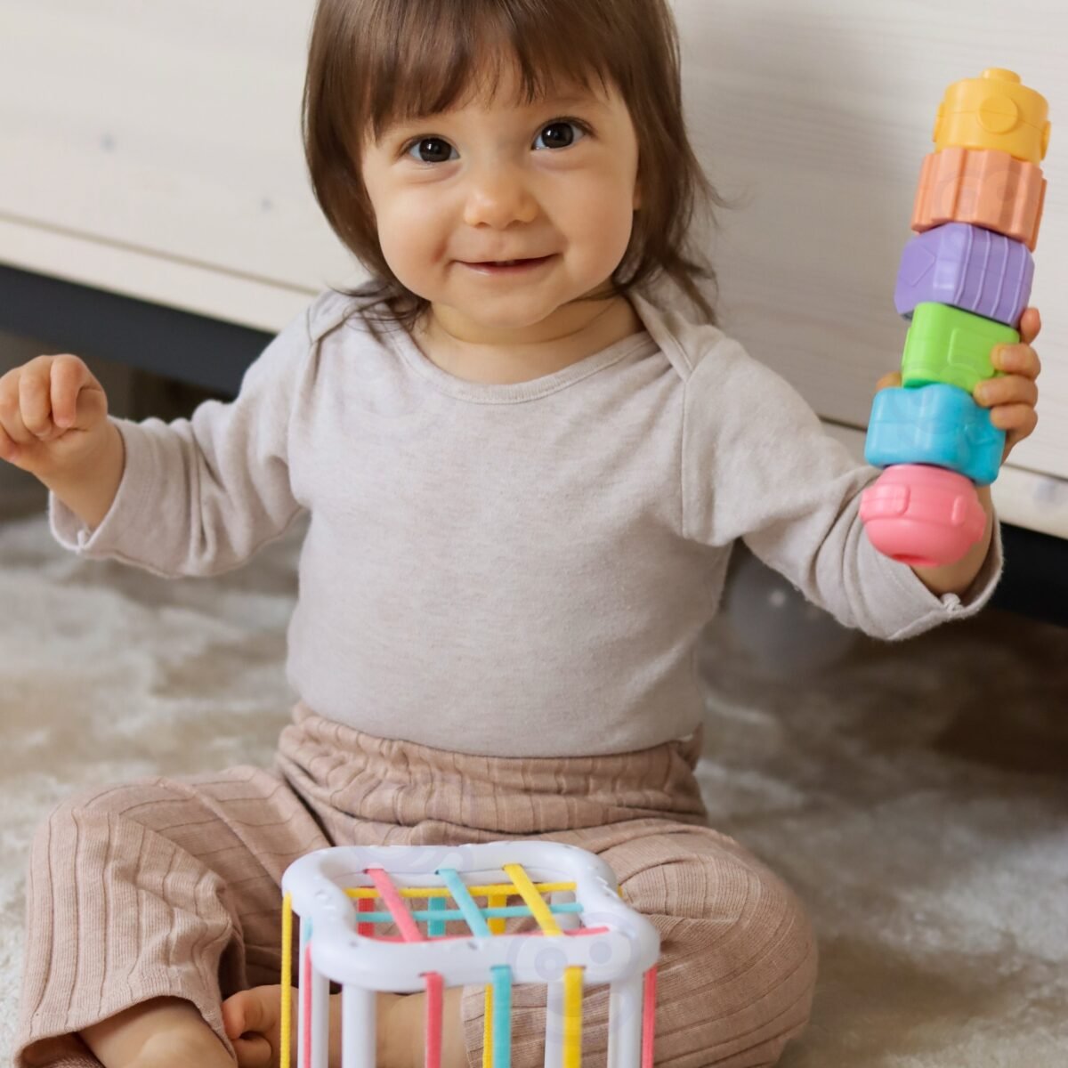 Montessori lavinamasis sensorinis rinkinys 5in1 nuo 11 mėn. – Paveikslėlis 2