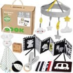 Montessori lavinamoji sensorinė dėžutė 0-2 mėnesių kūdikiams