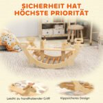 Montessori medinė laipiojimo arka „Dvi viename“, skirta 2-4 metų vaikams
