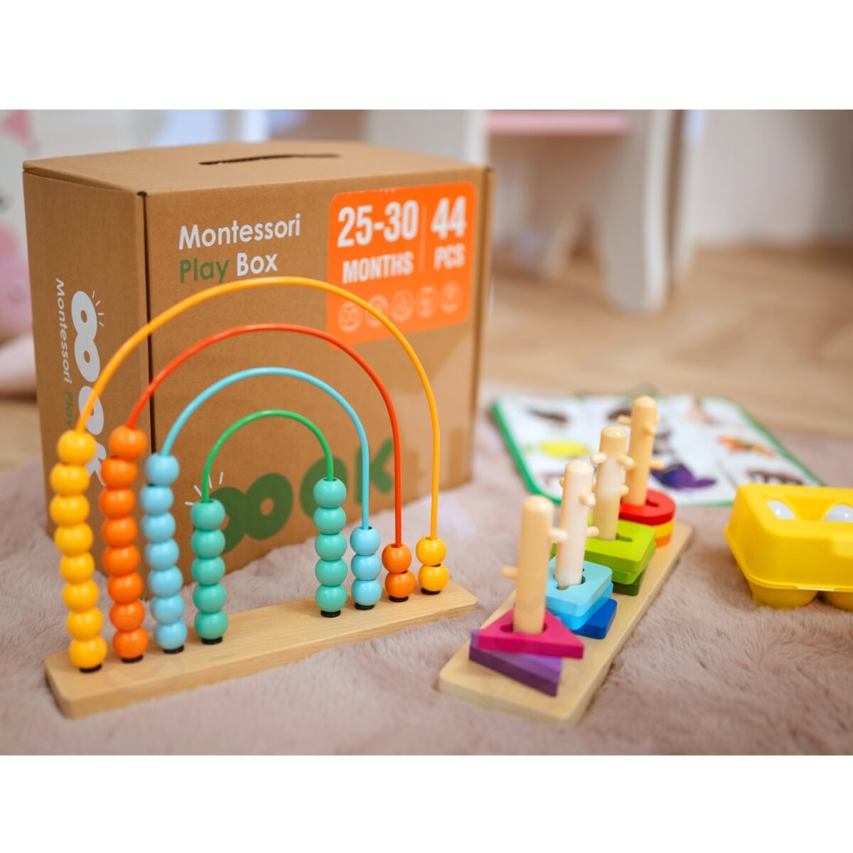 Montessori medinis lavinamasis rinkinys 7in1, 25–30 mėn. – Paveikslėlis 12