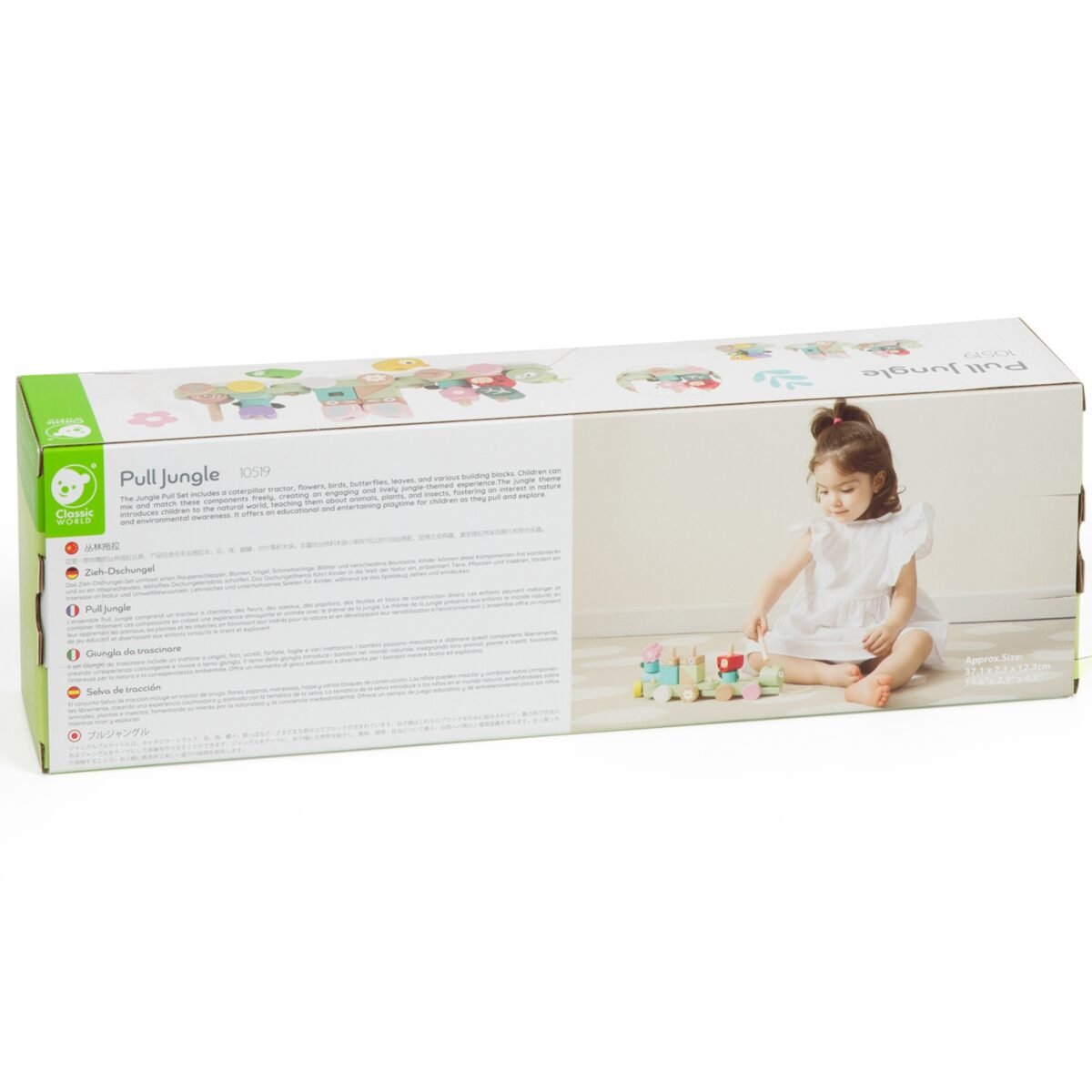 Montessori medinis traukiamas vikšras-dėlionė – Paveikslėlis 10