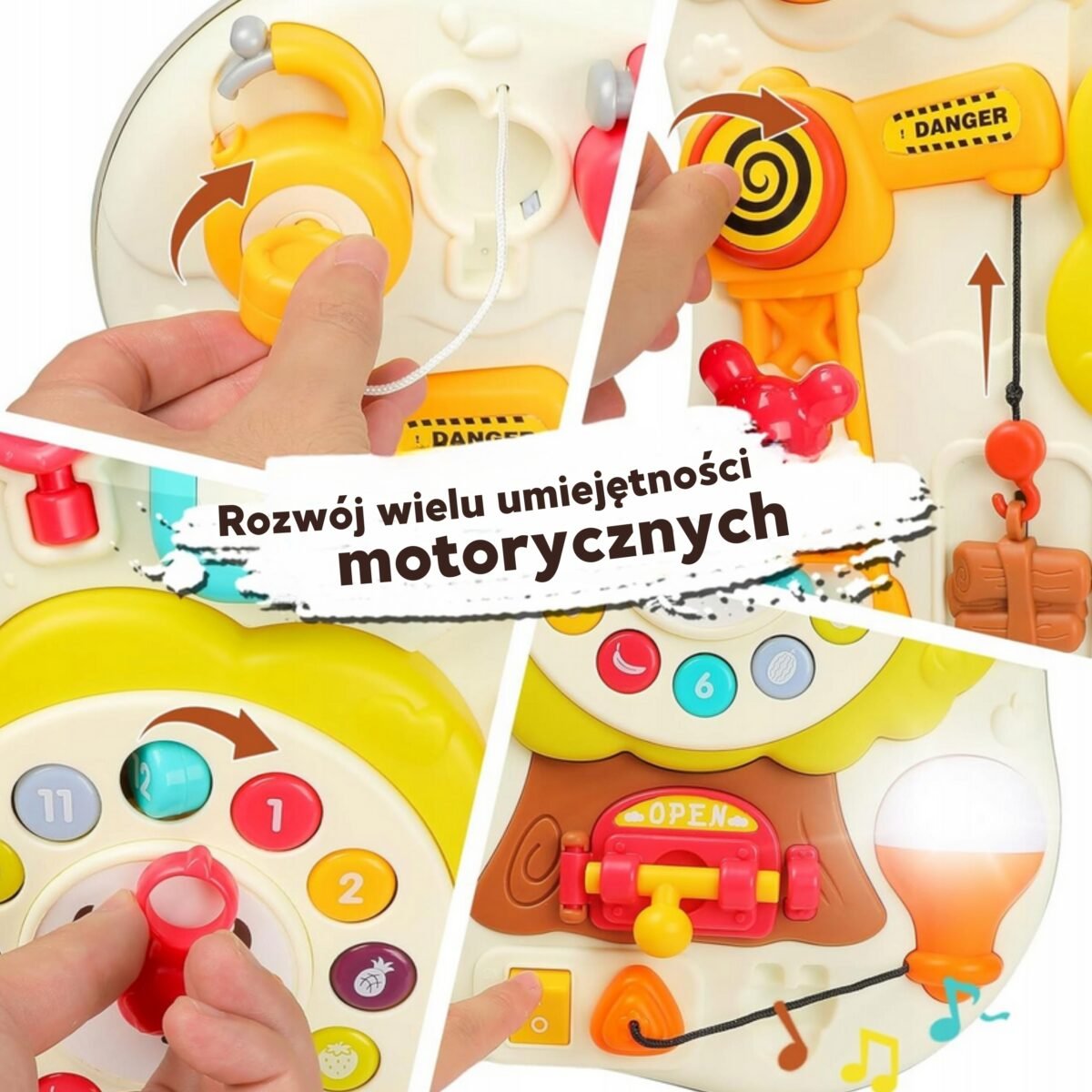 Montessori sensorinė užimtumo lentelė mažyliui – Paveikslėlis 4